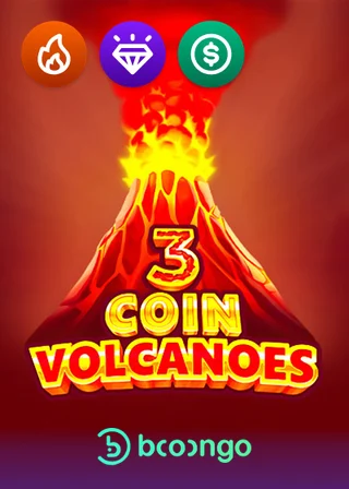 3 Coin Volcanoes slot game by 3Oaks
