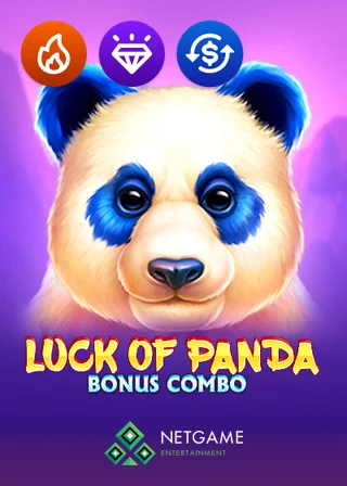 Luck of Panda Bonus Combo slot game by Netgame