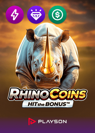 Rhino Coins Hit the Bonus slot game by Playson